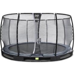   Elegant Premium inground trampoline ø427cm met Deluxe veiligheidsnet - zwart