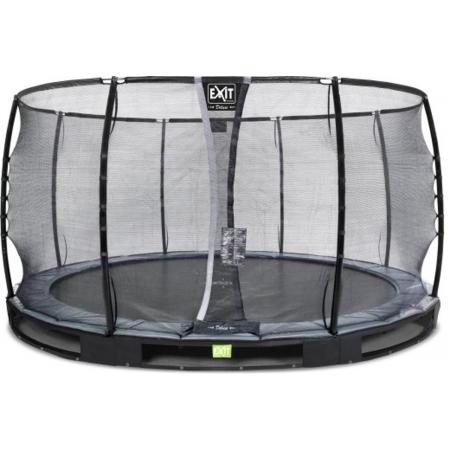 EXIT Elegant Premium inground trampoline ø427cm met Deluxe veiligheidsnet - zwart