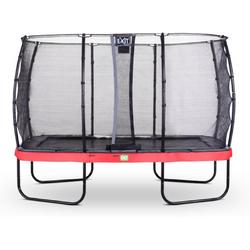 EXIT Elegant Premium trampoline 244x427cm met veiligheidsnet Deluxe - rood