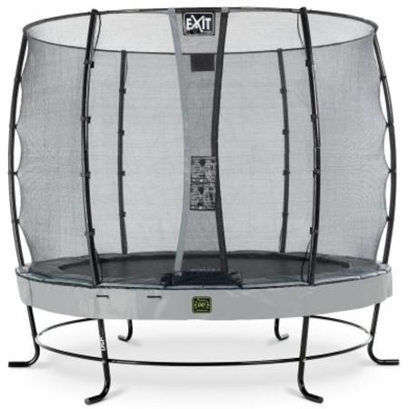EXIT Elegant Premium trampoline ø253cm met veiligheidsnet Economy - grijs