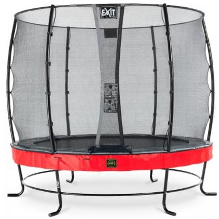 EXIT Elegant Premium trampoline ø253cm met veiligheidsnet Economy - rood