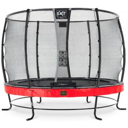 EXIT Elegant Premium trampoline ø305cm met veiligheidsnet Deluxe - rood