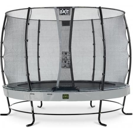 EXIT Elegant Premium trampoline ø305cm met veiligheidsnet Economy - grijs