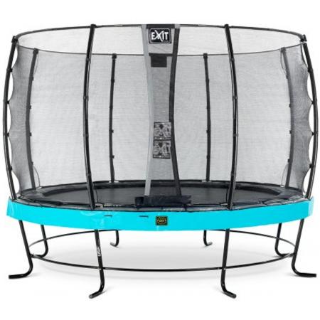 EXIT Elegant Premium trampoline ø366cm met veiligheidsnet Economy - blauw