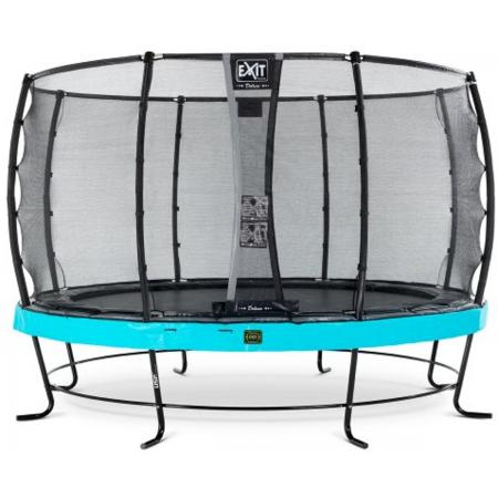 EXIT Elegant Premium trampoline ø427cm met veiligheidsnet Deluxe - blauw