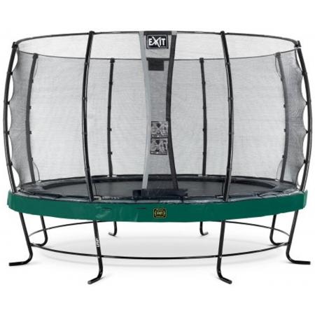 EXIT Elegant Premium trampoline ø427cm met veiligheidsnet Economy - groen