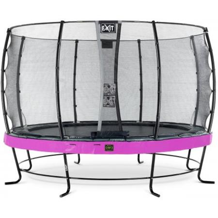 EXIT Elegant Premium trampoline ø427cm met veiligheidsnet Economy - paars