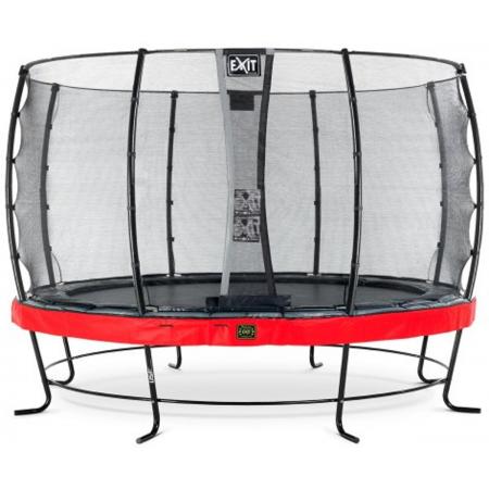 EXIT Elegant Premium trampoline ø427cm met veiligheidsnet Economy - rood