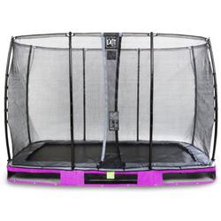   Elegant inground trampoline 214x366cm met Economy veiligheidsnet - paars