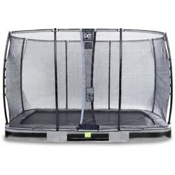   Elegant inground trampoline 244x427cm met Economy veiligheidsnet - grijs