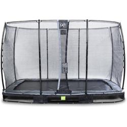   Elegant inground trampoline 244x427cm met Economy veiligheidsnet - zwart