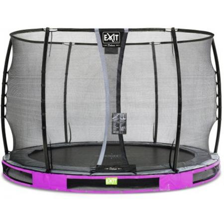 EXIT Elegant inground trampoline ø305cm met Deluxe veiligheidsnet - paars