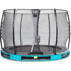  Elegant inground trampoline ø305cm met Economy veiligheidsnet - blauw
