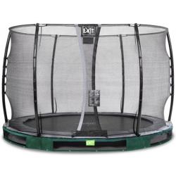   Elegant inground trampoline ø305cm met Economy veiligheidsnet - groen