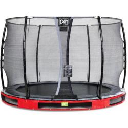   Elegant inground trampoline ø305cm met Economy veiligheidsnet - rood