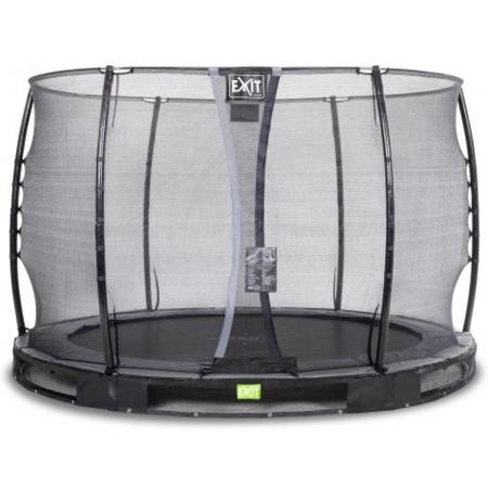 EXIT Elegant inground trampoline ø305cm met Economy veiligheidsnet - zwart