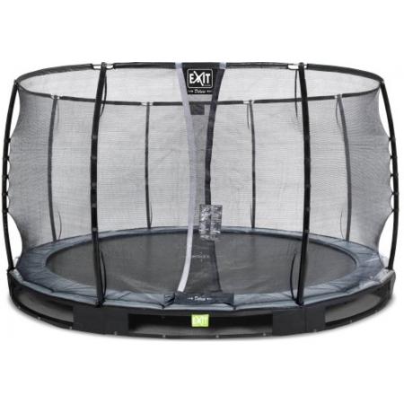 EXIT Elegant inground trampoline ø366cm met Deluxe veiligheidsnet - zwart