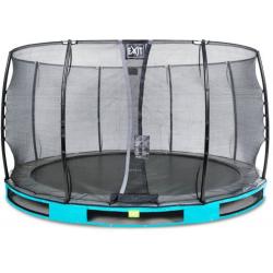  Elegant inground trampoline ø366cm met Economy veiligheidsnet - blauw