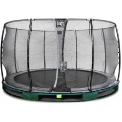   Elegant inground trampoline ø366cm met Economy veiligheidsnet - groen