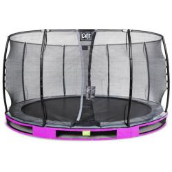   Elegant inground trampoline ø427cm met Economy veiligheidsnet - paars