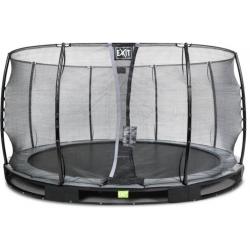   Elegant inground trampoline ø427cm met Economy veiligheidsnet - zwart