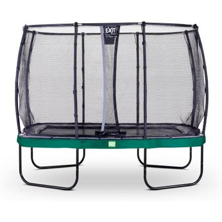 EXIT Elegant trampoline 214x366cm met veiligheidsnet Deluxe - groen