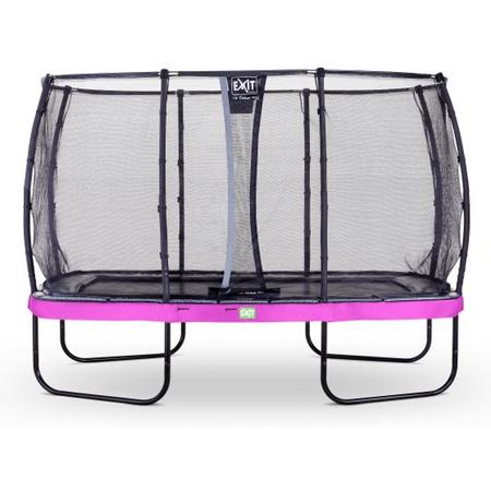 EXIT Elegant trampoline 244x427cm met veiligheidsnet Deluxe - paars