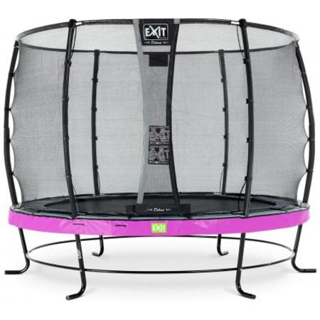 EXIT Elegant trampoline ø305cm met veiligheidsnet Deluxe - paars