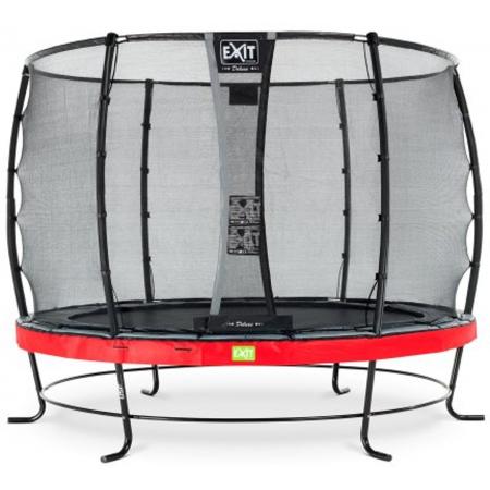 EXIT Elegant trampoline ø305cm met veiligheidsnet Deluxe - rood