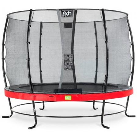 EXIT Elegant trampoline ø305cm met veiligheidsnet Economy - rood