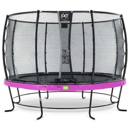 EXIT Elegant trampoline ø366cm met veiligheidsnet Deluxe - paars