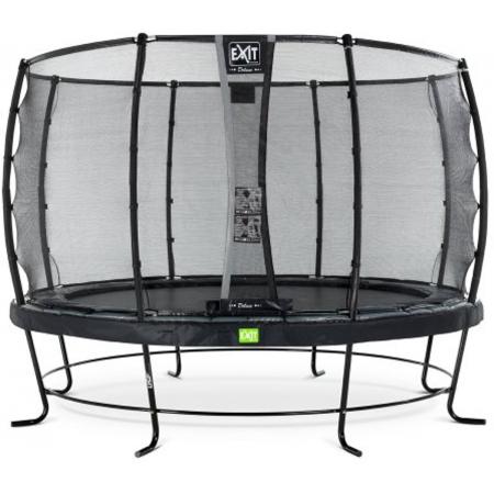 EXIT Elegant trampoline ø366cm met veiligheidsnet Deluxe - zwart