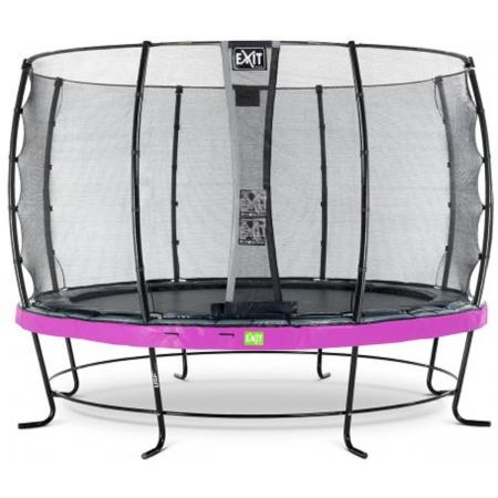 EXIT Elegant trampoline ø366cm met veiligheidsnet Economy - paars