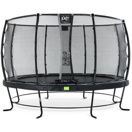 EXIT Elegant trampoline ø427cm met veiligheidsnet Deluxe - zwart