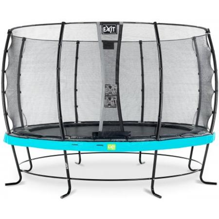EXIT Elegant trampoline ø427cm met veiligheidsnet Economy - blauw