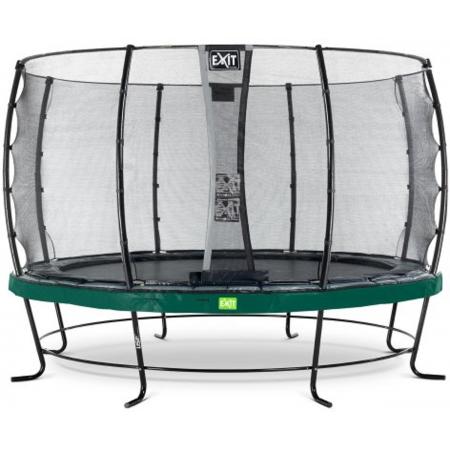 EXIT Elegant trampoline ø427cm met veiligheidsnet Economy - groen