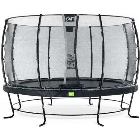 EXIT Elegant trampoline ø427cm met veiligheidsnet Economy - zwart
