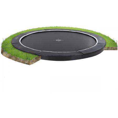 EXIT Supreme groundlevel trampoline ø427cm - zwart