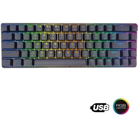 RGB Gaming Toetsenbord - Mechanisch Toetsenbord 60% - Gaming Keyboard 18 verlichtingsmodi modi