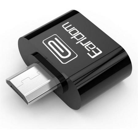 Earldom OTG Micro USB Adapter 2.0 Plug & Play Zwart
