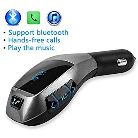 Earldom X5 Bluetooth MP3 speler - autolader - met Micro SD slot - Zwart