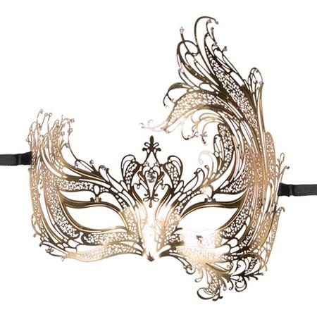 Easytoys Open Venetiaans Masker - Goudkleurig - Sexy Lingerie & Kleding - Accessoires