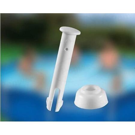 12x Intex bevestigings pin voor zwembad frame - pin en seal set - reserveonderdeel zwembad - plastic