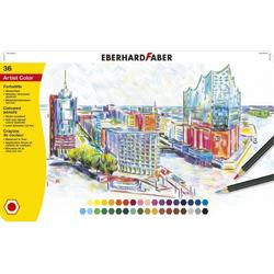 Kleurpotloden Eberhard Faber metaaletui a 36 stuks
