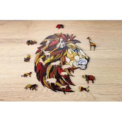 Eco Wood Art - Houten Legpuzzel - Lion - 210 - 31x28x0.5cm, Kartonbox