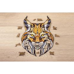 Eco Wood Art - Houten Legpuzzel - Lynx - 164 - 35,3x28x0,5cm, Kartonbox
