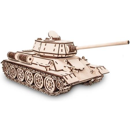 Eco-Wood-Art Tank T-34 - Houten Modelbouw