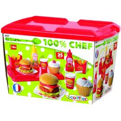Ecoiffier 100% CHEF speelgoed hamburger set