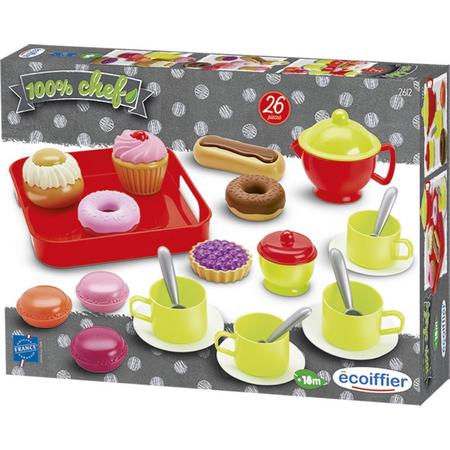 Ecoiffier 100% CHEF speelgoed high-tea set