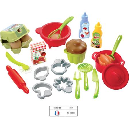 Ecoiffier 100% CHEF speelgoed kook accessoires